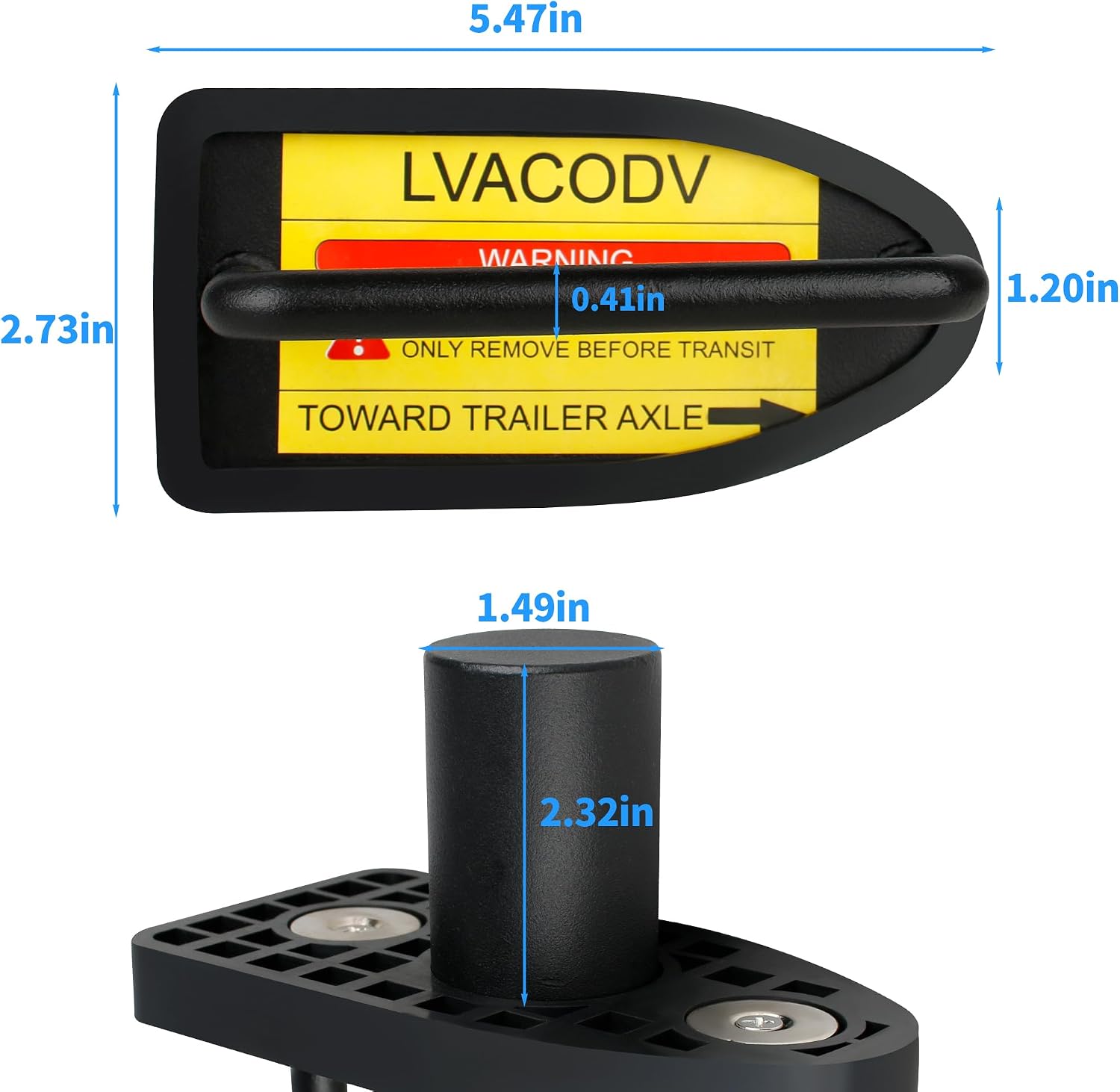 Tandem Slide Stopper for Semi Trucks - Strong Magnetic Axle Stop Device, Heavy Duty Carbon Steel Lock Pin Stopper Tool, Semi Truck Accessories for Accurate Axle Alignment