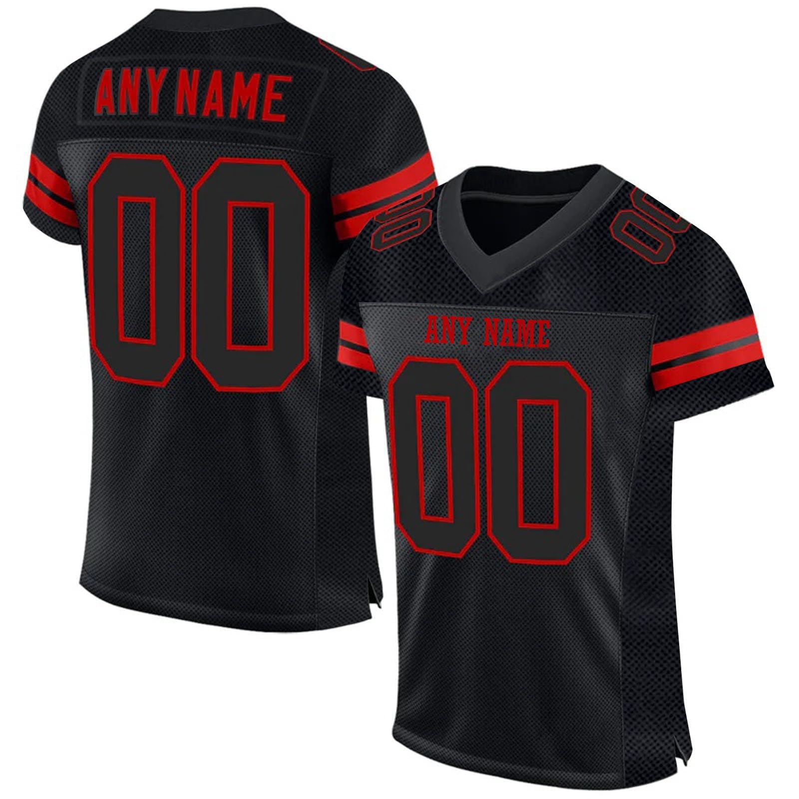 Mens American Football Jersey Personalized Sports T Shirt Quick Dry Breathable Short Sleeve Tee Shirt for Women Kids S-7XL