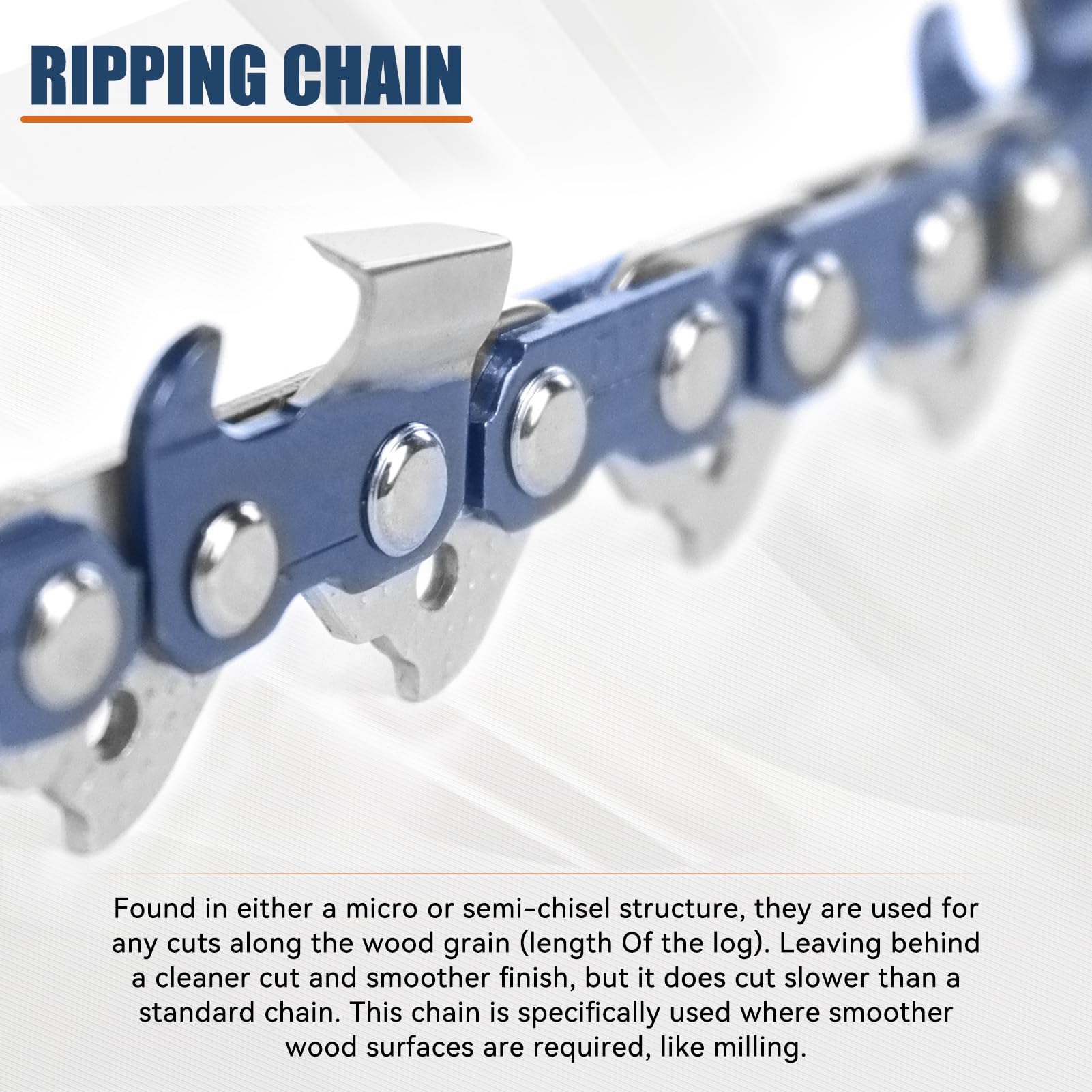 NEO4-TEC 24/25 Inch Chainsaw Chain Ripping Chain 3/8'' Pitch 0.063