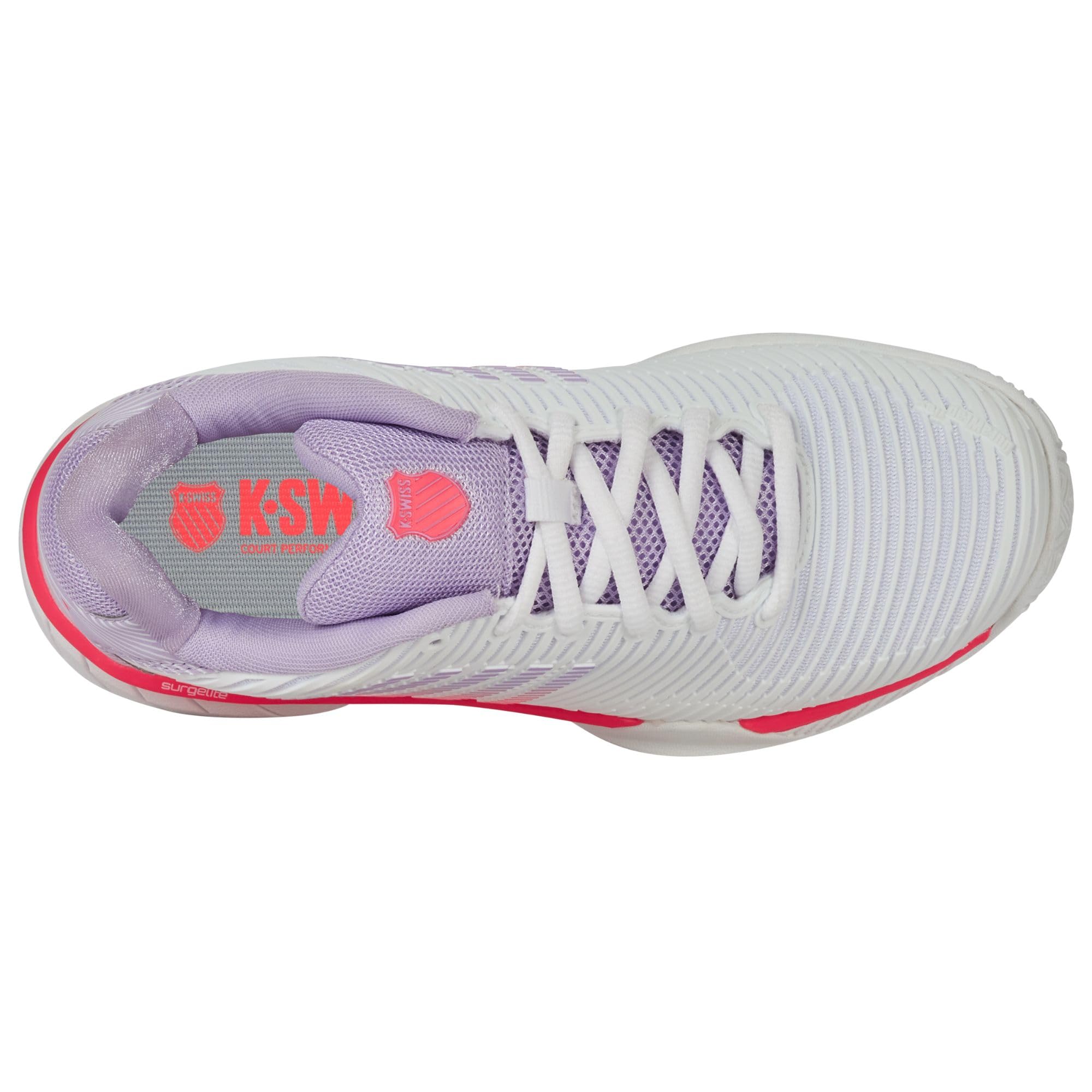 K-Swiss Hypercourt Express 2, Tenis Shoe Mujer, Wht Orchdptl Nblz, 43 EU