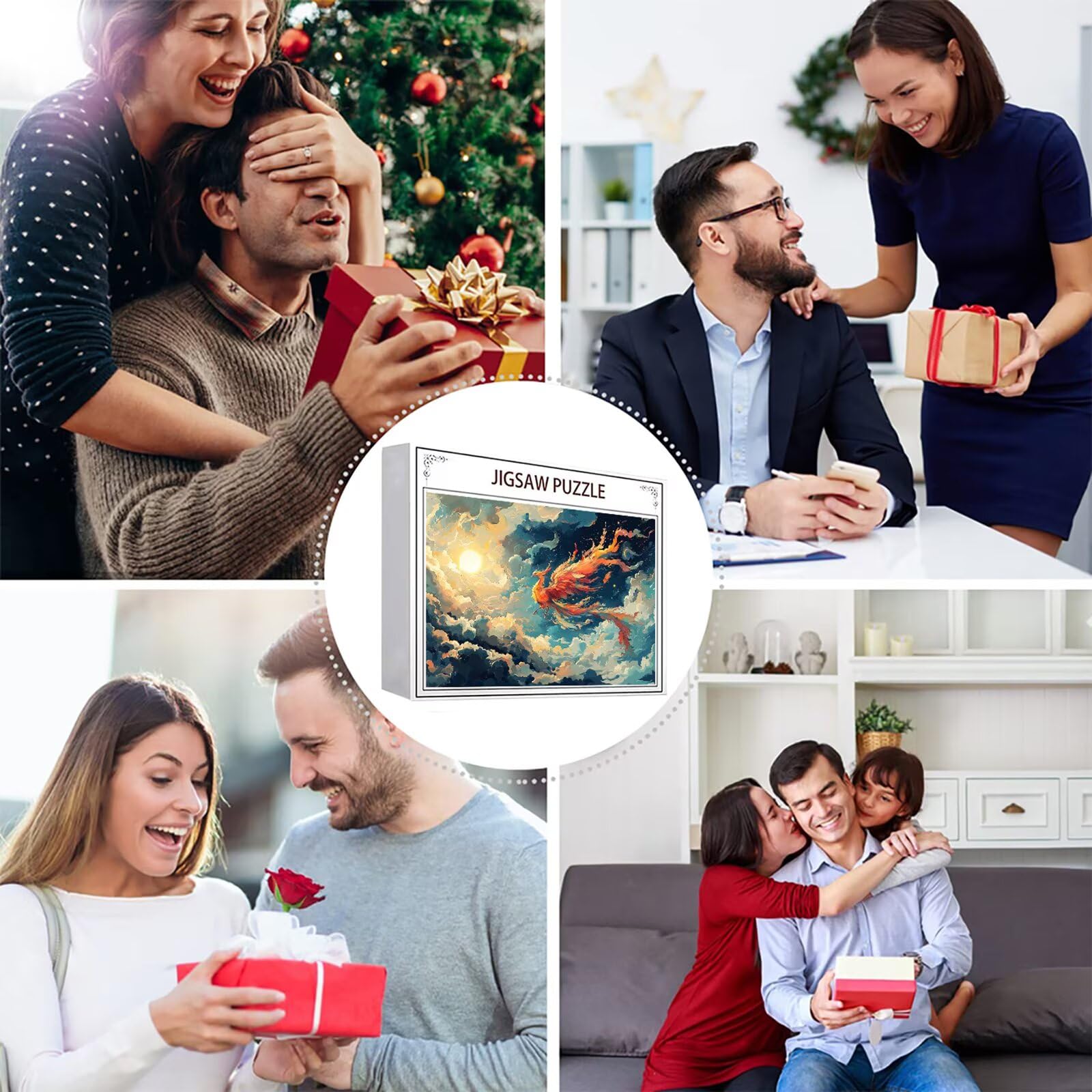 Puzzle 3000 elementów Feniks puzzle dla dorosłych ptak 122 x 81 cm unikalne rzemiosło klasyczne 3D drewniana układanka do rodzinnych gier aktywnych, układanka zrób to sam do dekoracji ścian domu