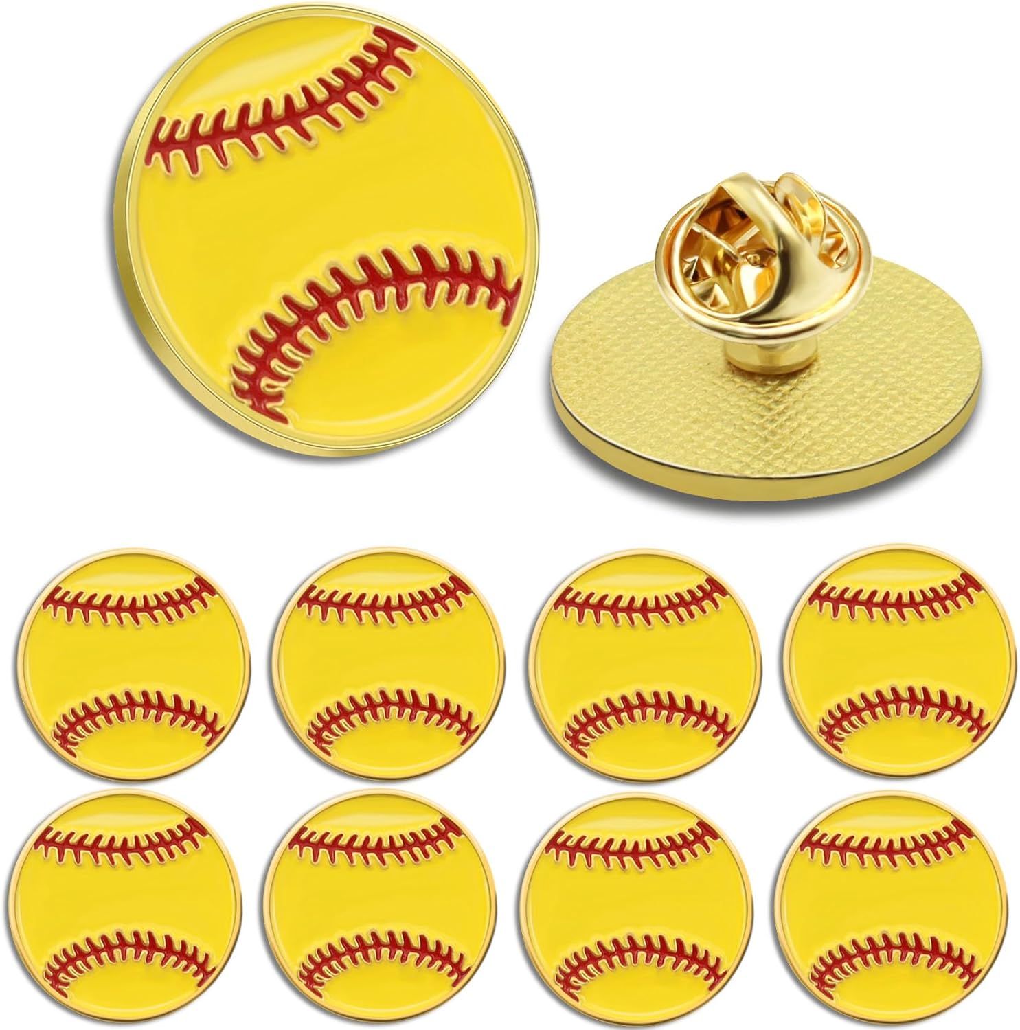 Amazon.com: 24 Pack American Softball Enamel Lapel Pins Bulk -Sports ...