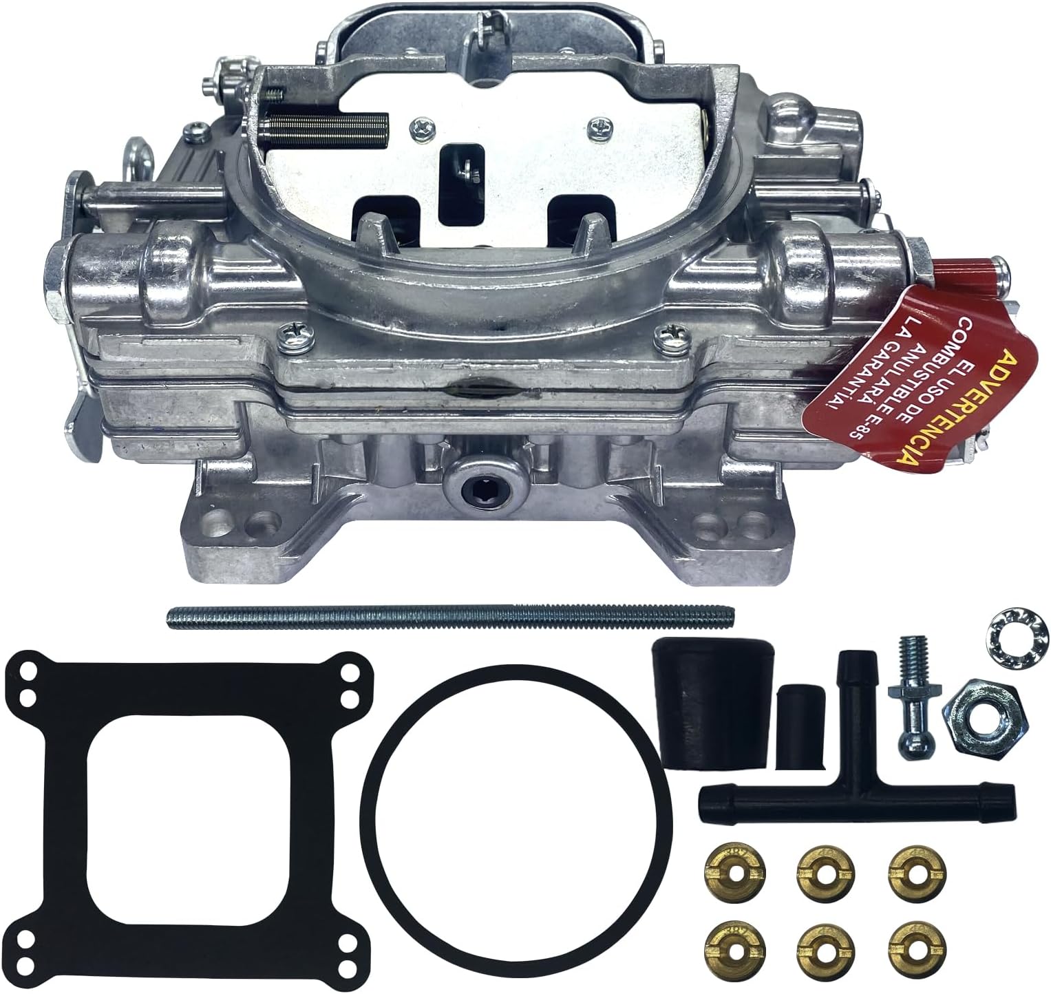 RoyalAir4BBL Carburetor 1905 AVS2 Series Carburetor 650 cfm Square Flange New annular flow booster Non-EGR Manual Choke AVS2 Series Carburetor Replacement For Edelbrock 1905 AV2 Carburetor