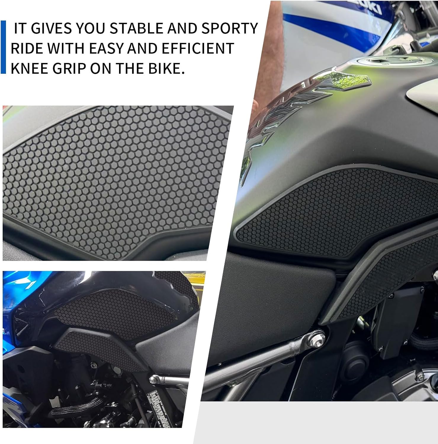 Motorcycle Side Center Non-slip Fuel Tank pad Traction Pad Gas Knee Grip Protective Decal Gas Knee Grip Traction Pad fit for SU&ZU&KI GSX-8R GSX-8S GSX8R GSX8S 2023-2025