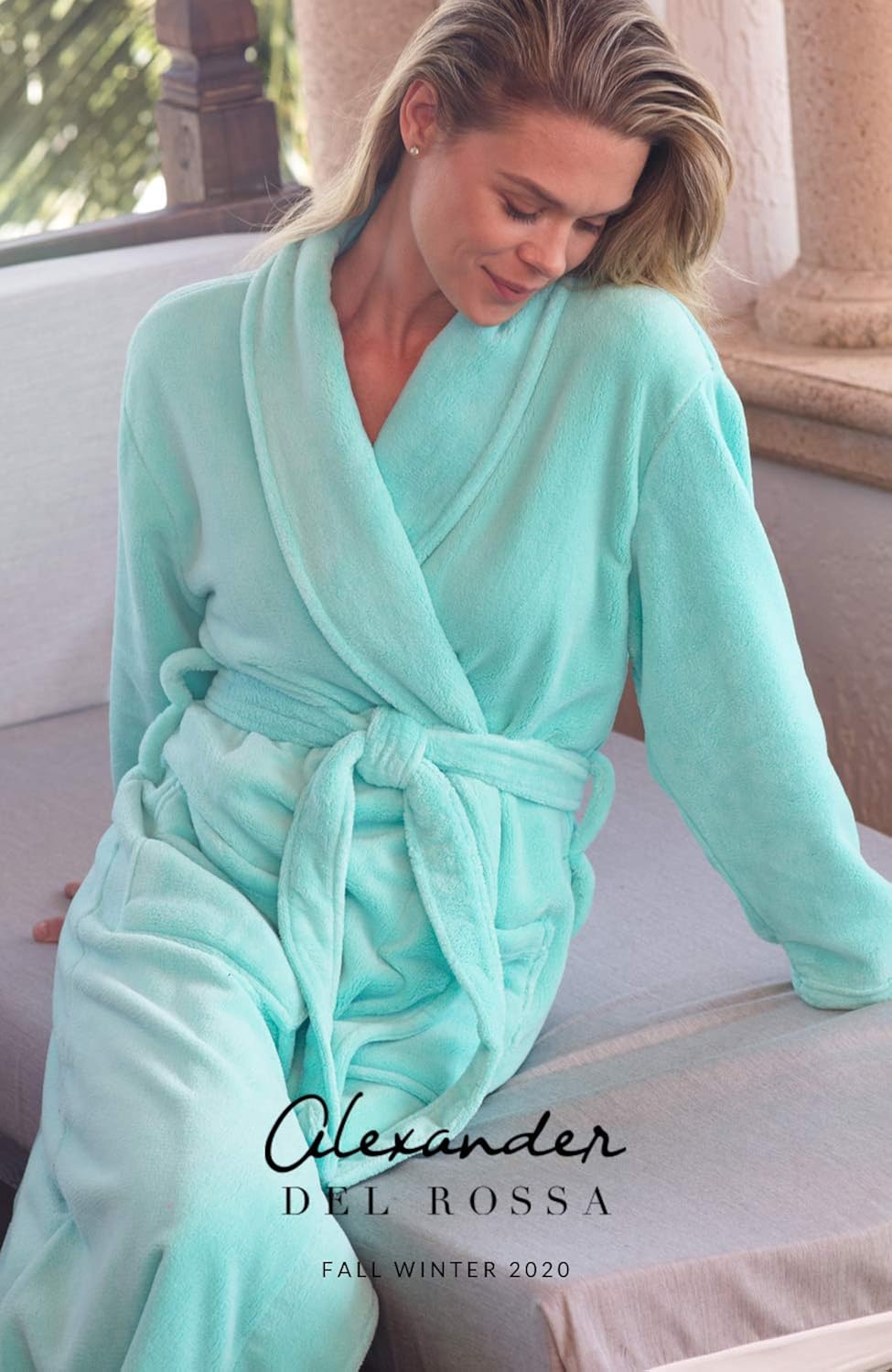 Alexander Del Rossa Women's Warm Fleece Robe, Long Plush Bathrobe at  Women’s Clothing store