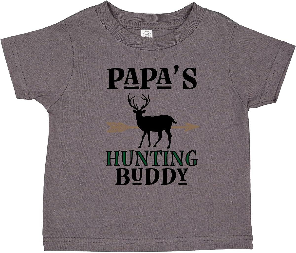 inktastic Papa Hunting Buddy Bow Hunter Outfit Toddler T-Shirt