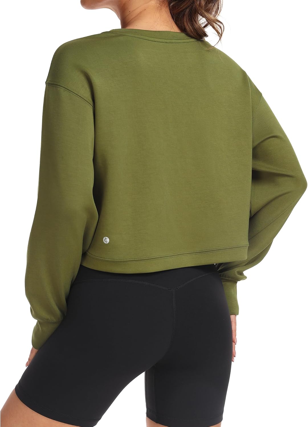 Colorfulkoala Women's Long Sleeve Athletic Sweatshirt Crewneck Velvra Modal Pullover Tops - Image 5