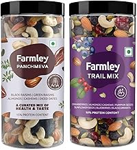 Farmley Dry Fruits Mix 855g I Panchmeva 405g & Trail Mix 450g I Mixed Nuts I Healthy Mixed Nuts with Dry Fruits