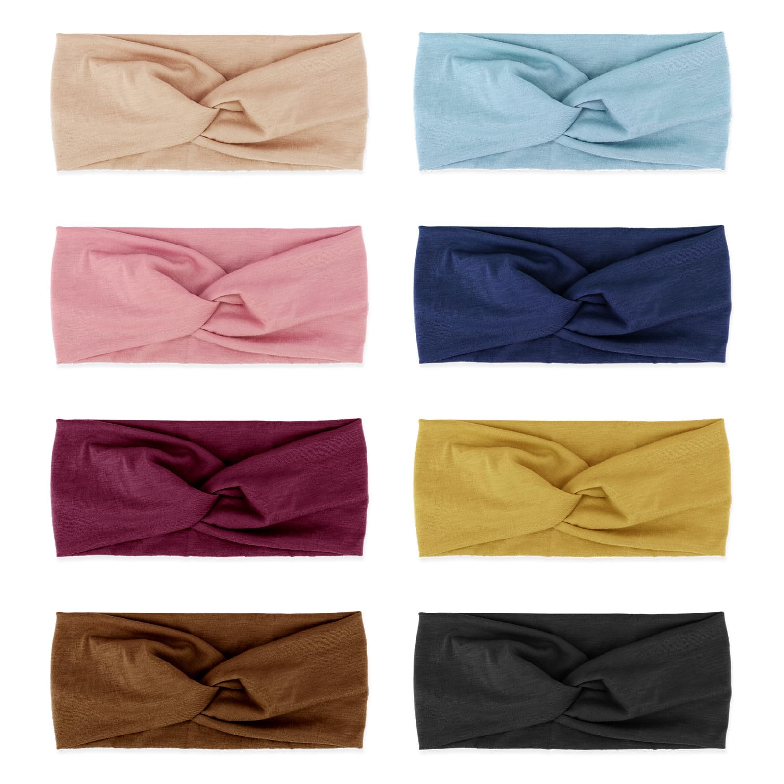 DRESHOW 8 Pack Women Headbands Headwraps Hair Bands Bows Hair Accessories
