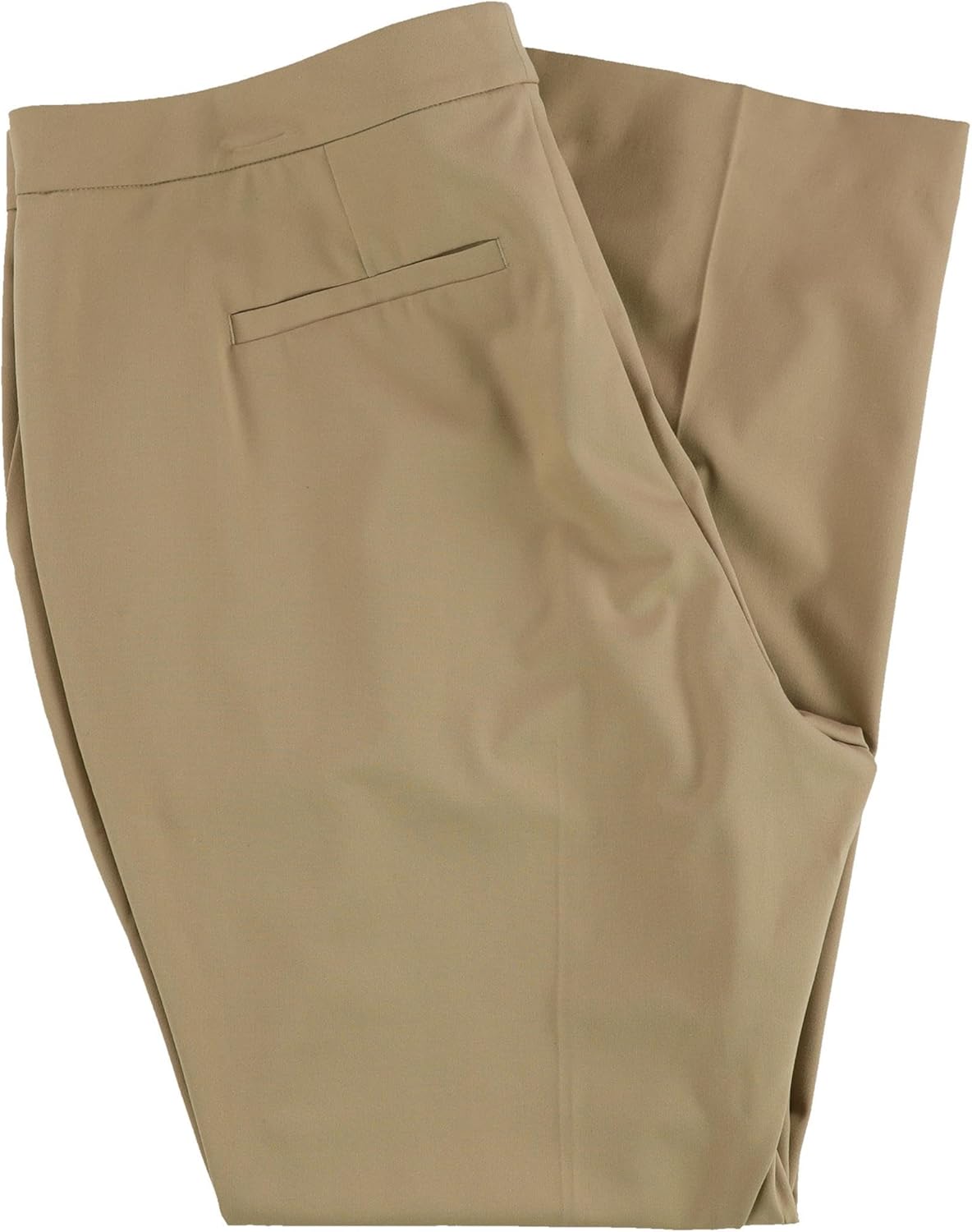 Ralph Lauren Womens Straight Leg Casual Trouser Pants, Beige, Plus Size, 22W