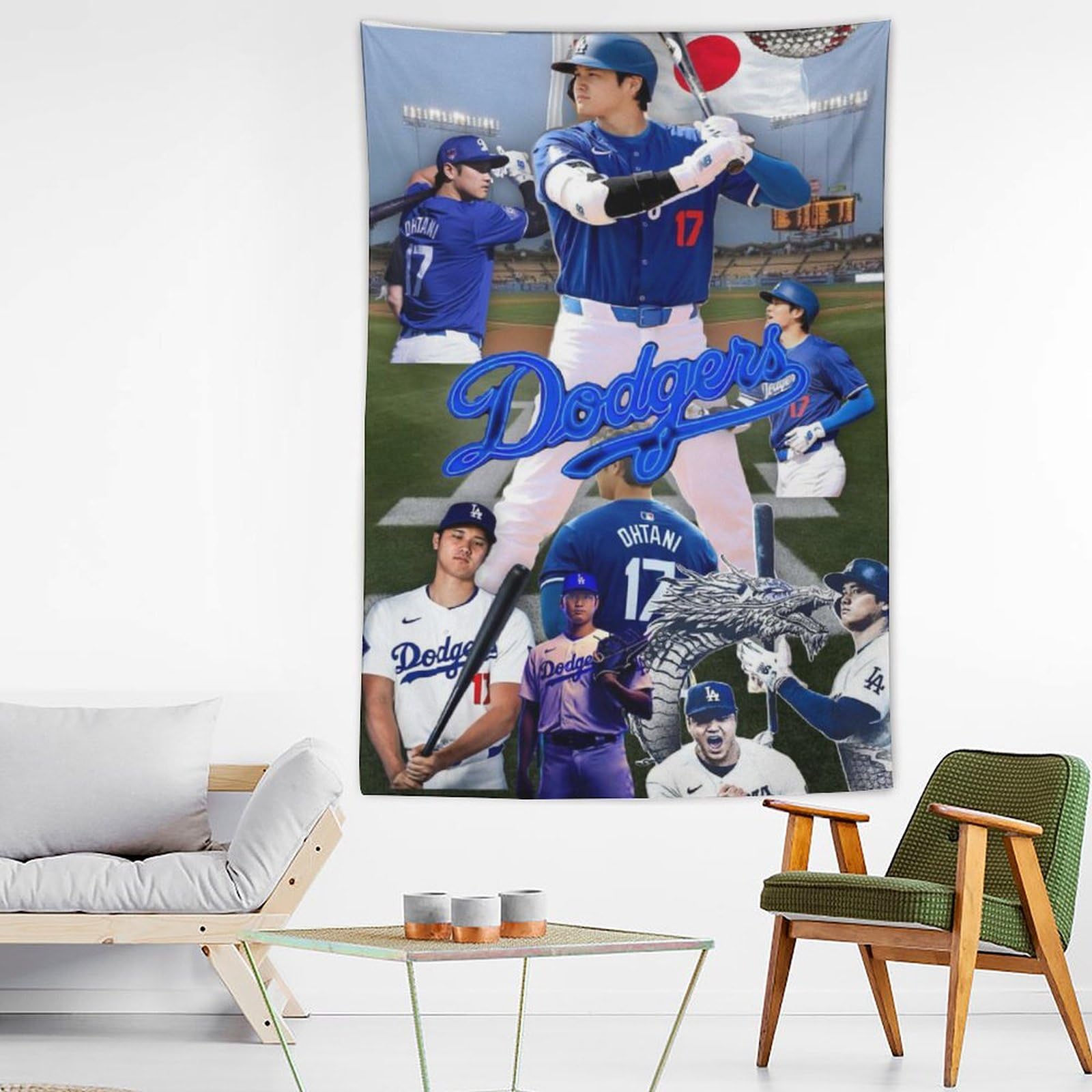 大谷翔平　タペストリーポスターセット Amazon.co.jp: 大谷翔平 (89) タペストリー 絵画 ポスター 写真