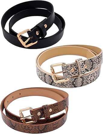 snake print belt