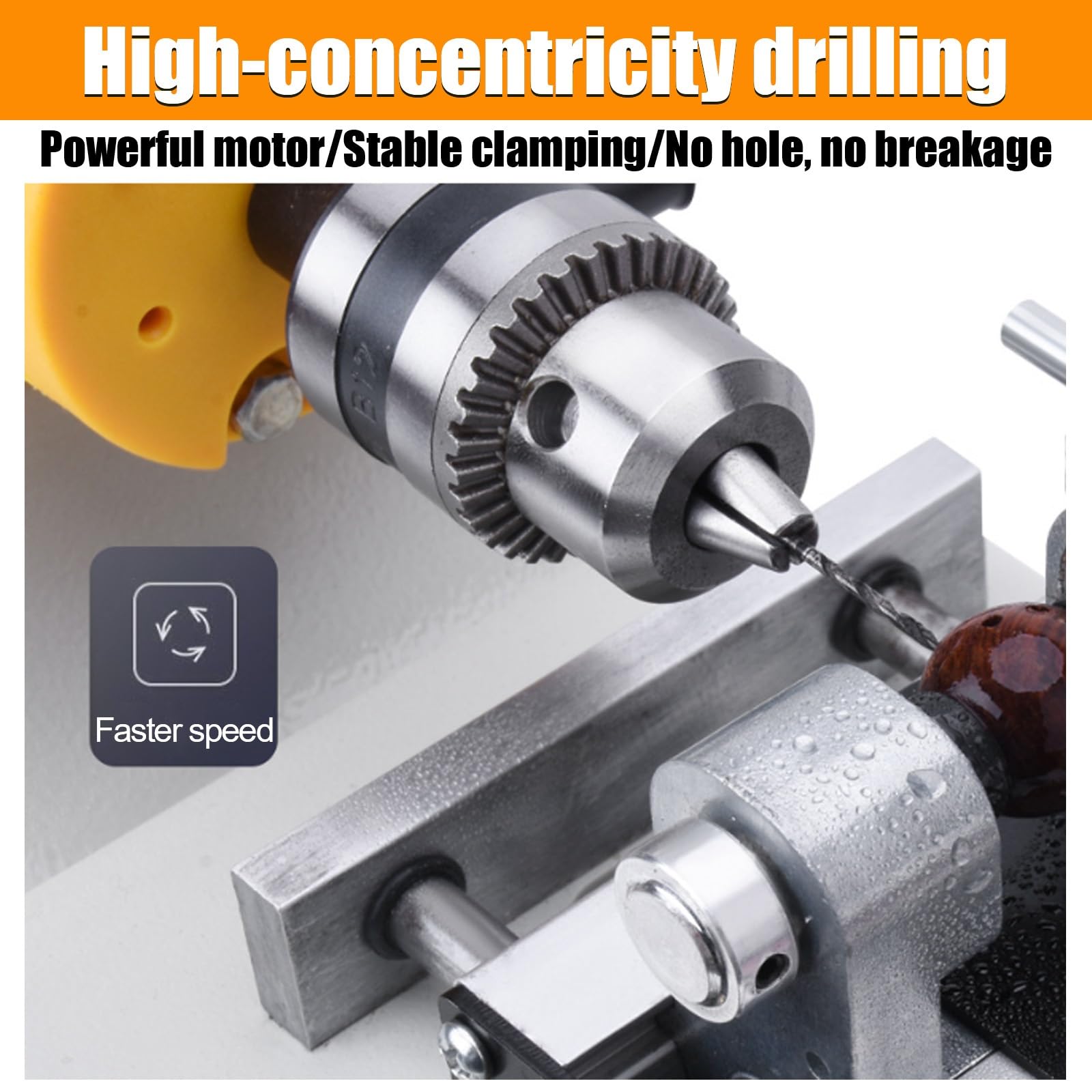 5 en 1: corte, amolado, perforación, pulido, grabado para pequeños estudios | 800-10000 RPM, para materiales delicados como ámbar, piedras blandas y aleaciones de metales preciosos(+Polishing)