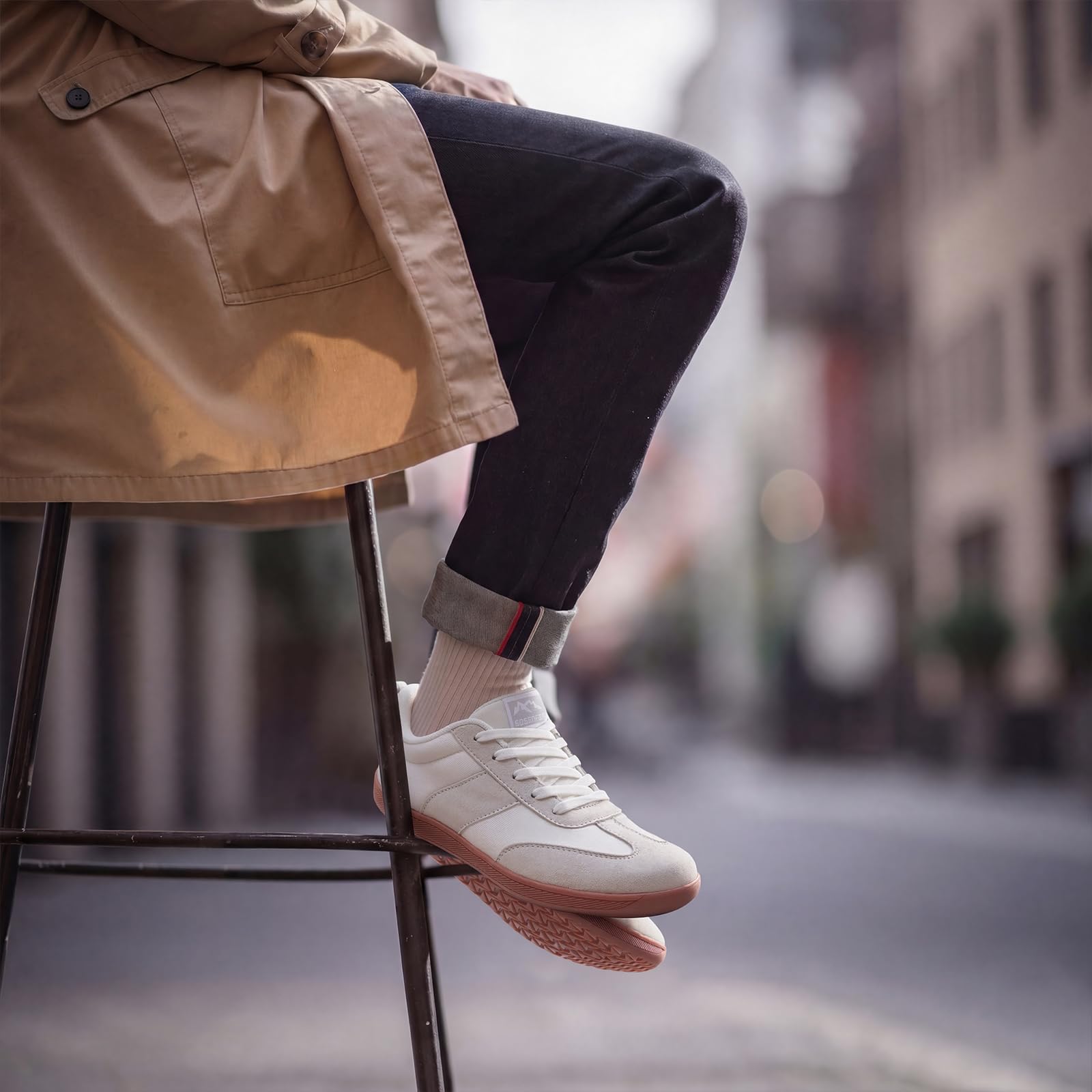 Sosenfer Damskie i męskie szerokie buty do chodzenia boso, szerokie palce, lekkie buty rekreacyjne, minimalistyczne, antypoślizgowe buty trekkingowe, podeszwa Zero-Drop, uniseks