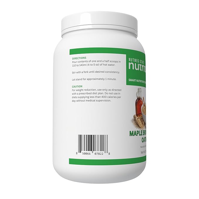 Avena Instantánea Alta en Proteína Nutmeg State Nutrition - Sabor Maple Brown Sugar - 17.6 oz miniatura 3