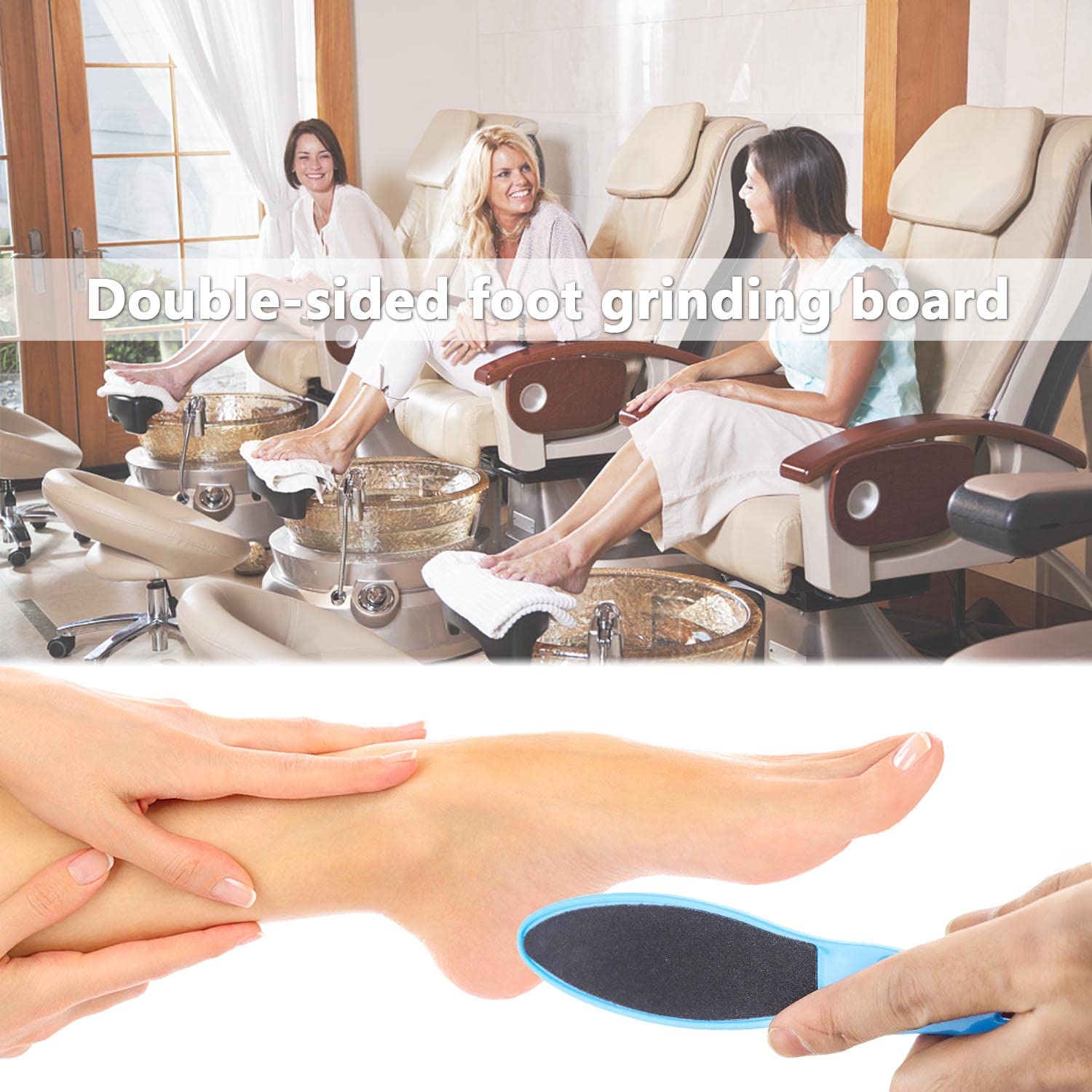 TYFYH Foot File 10 Pcs Double Sided Foot Files,Foot Scraper Hard Skin Remover Pedicure Foot Files Foot Exfoliator Effectively Feet Hard Skin Remover and Calluses,Reusable - Image 4