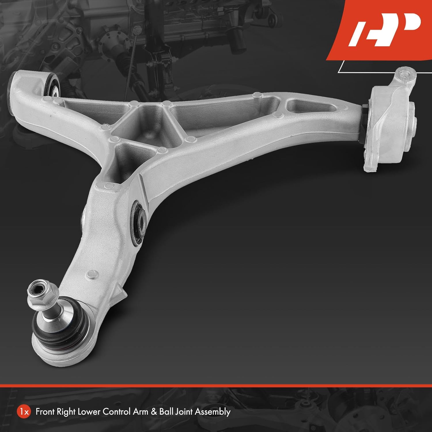 A-Premium Front Right Lower Control Arm, with Ball Joint & Bushing, Compatible with Jeep Grand Cherokee & Dodge Durango, 2016-2020
