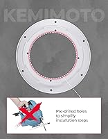 Vista 5 de KEMIMOTO 2 cajas de altavoces en ángulo, universales para altavoces de 6.5 pulgadas, compatibles con UTV, caravanas, automóviles, barcos, maleteros