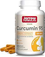 Vista 2 de Jarrow Formulas Curcumina 95 500mg - Hasta 120 porciones (cápsulas vegetales) y vitamina D3 125 mcg (5000 UI) - 100 porciones (cápsulas blandas)