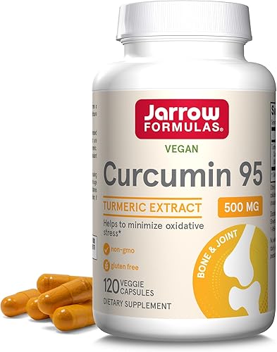Miniatura 2 de Jarrow Formulas Curcumina 95 500mg - Hasta 120 porciones (cápsulas vegetales) y quercetina 500 mg - Bioflavonoide - Suplemento dietético de