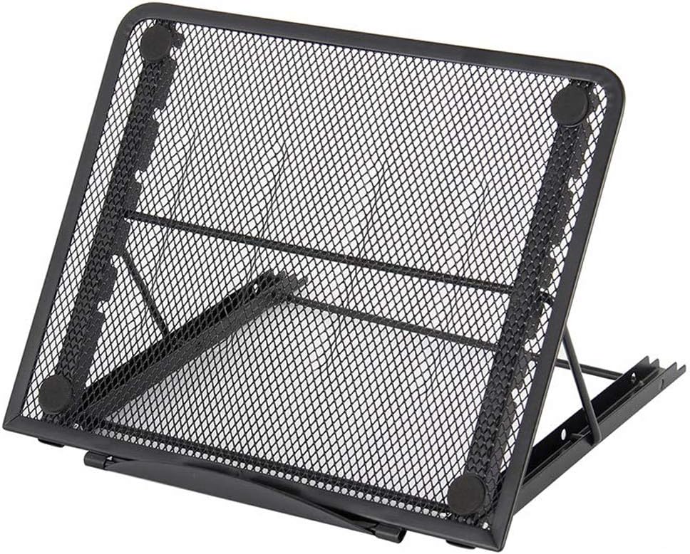 willkey A4 Light Box Stand Ventilated Adjustable Drawing Pad Cooling Stand Large Version Foldable Portable Tablet Laptop Holder for 10"~13" Notebooks 24×19×1.5cm Black