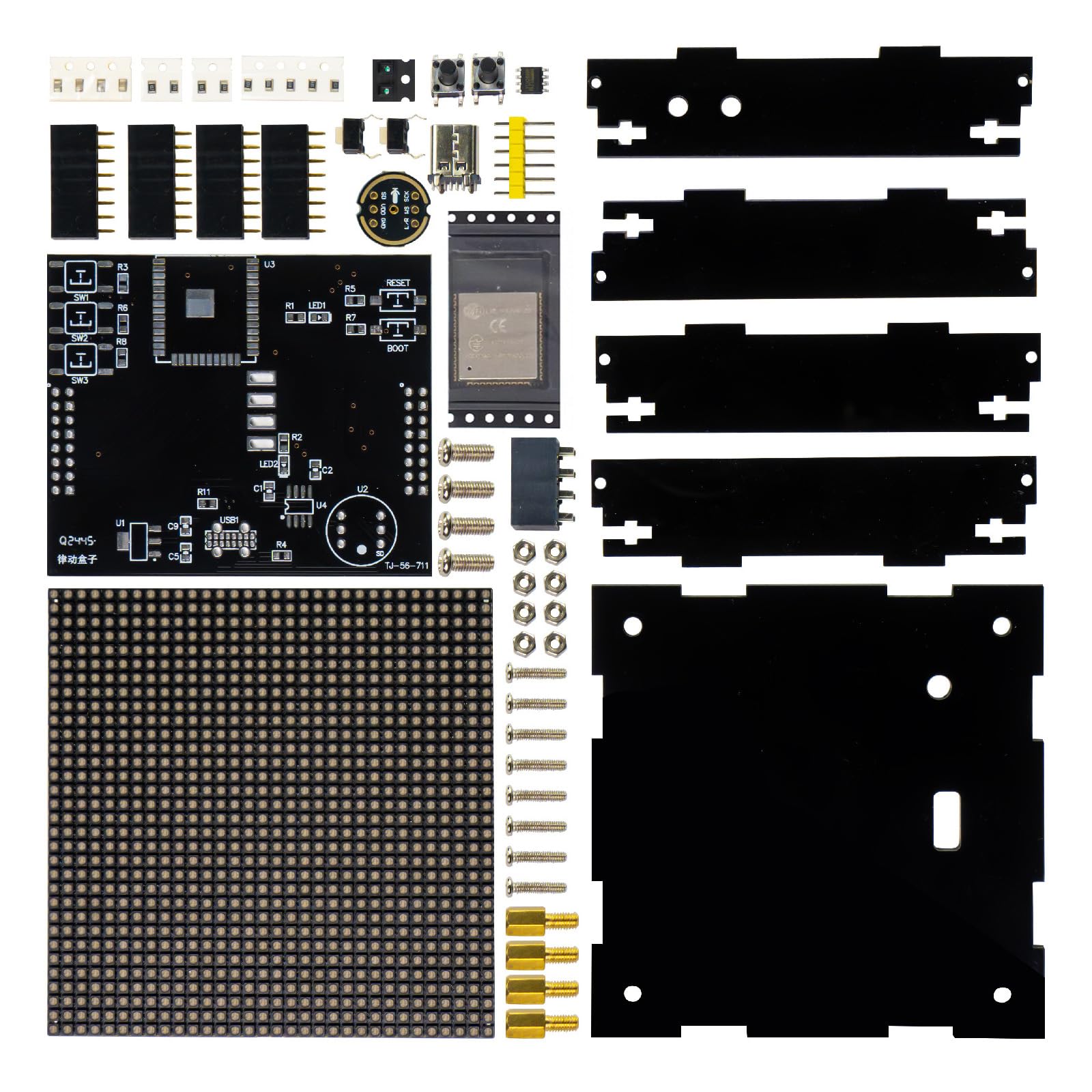 Pantalla LED de 32 x 32 pulgadas, caja de ritmo de efecto de luz reactiva