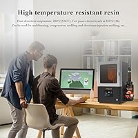 Vista 3 de Resina de impresora 3D resistente a altas temperaturas, hasta 536.0 °F, resina de impresión 3D de alta precisión para ingeniería, piezas