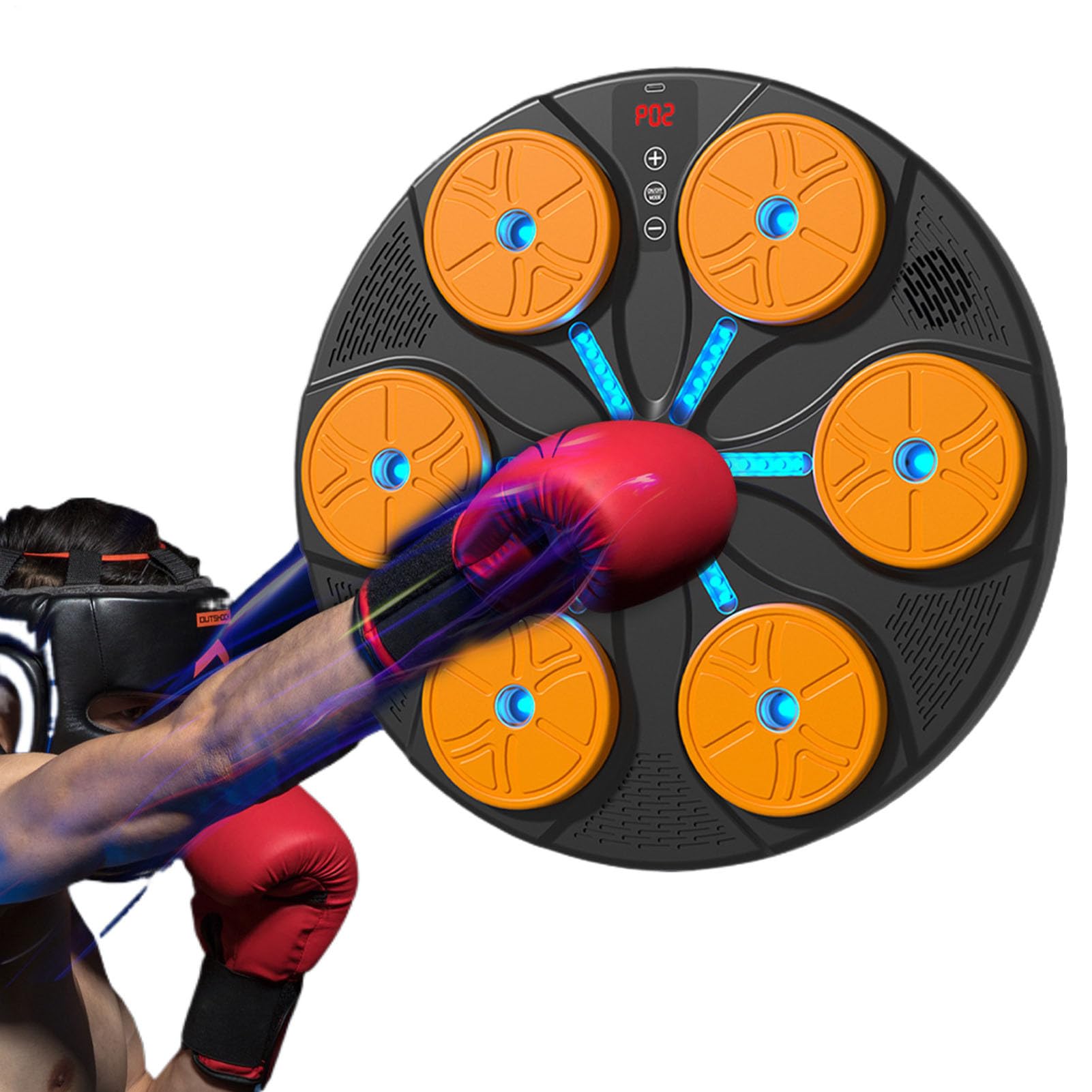 Máquina de Boxeo Musical Entrenador Electrónico con 8 Modos | Con Iluminación RGB, De Pared Y Música para Mujeres y Adultos, Entrenamiento en Casa, Oficina