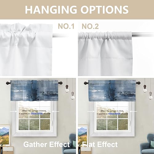 Miniatura 823 de Cenefas de cocina modernas con patrón de cobre marrón dorado para ventanas, cenefas opacas abstractas de marcas de arañazos y cortinas opacas