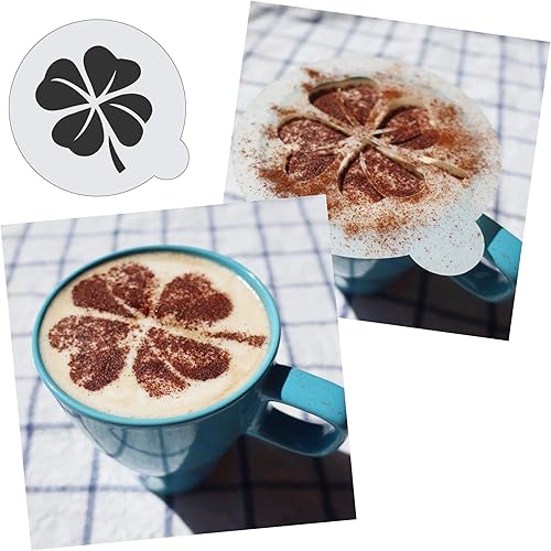 Miniatura 3 de Stencil Stop Plantilla de café personalizable, personalizable para logotipos de negocios, caras, imágenes, plástico Mylar de 14 mil, 3 x 3 pulgadas,