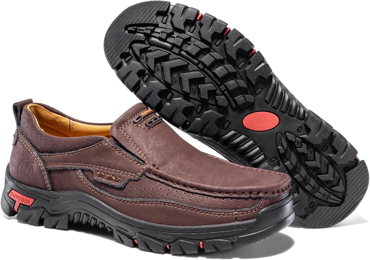 FLYLAND Basic 1.0 Men's Fashion Loafers Vintage Classical Leather Ankle Boots Handmade Chukka Boots Daily Casual Work Office Shoes Driving Shoes - Image 4