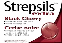 Vista 1 de STREPSILS® Extra Sore Throat Lozenges - Black Cherry (Canada)