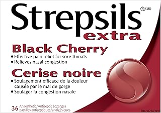 STREPSILS® Extra Sore Throat Lozenges - Black Cherry (Canada)