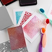 Vista 7 de BAOFALI 2 sellos grandes de espuma moldeable gris de espuma de plástico seco almohadilla de sello de espuma seca para estampado de espuma seca