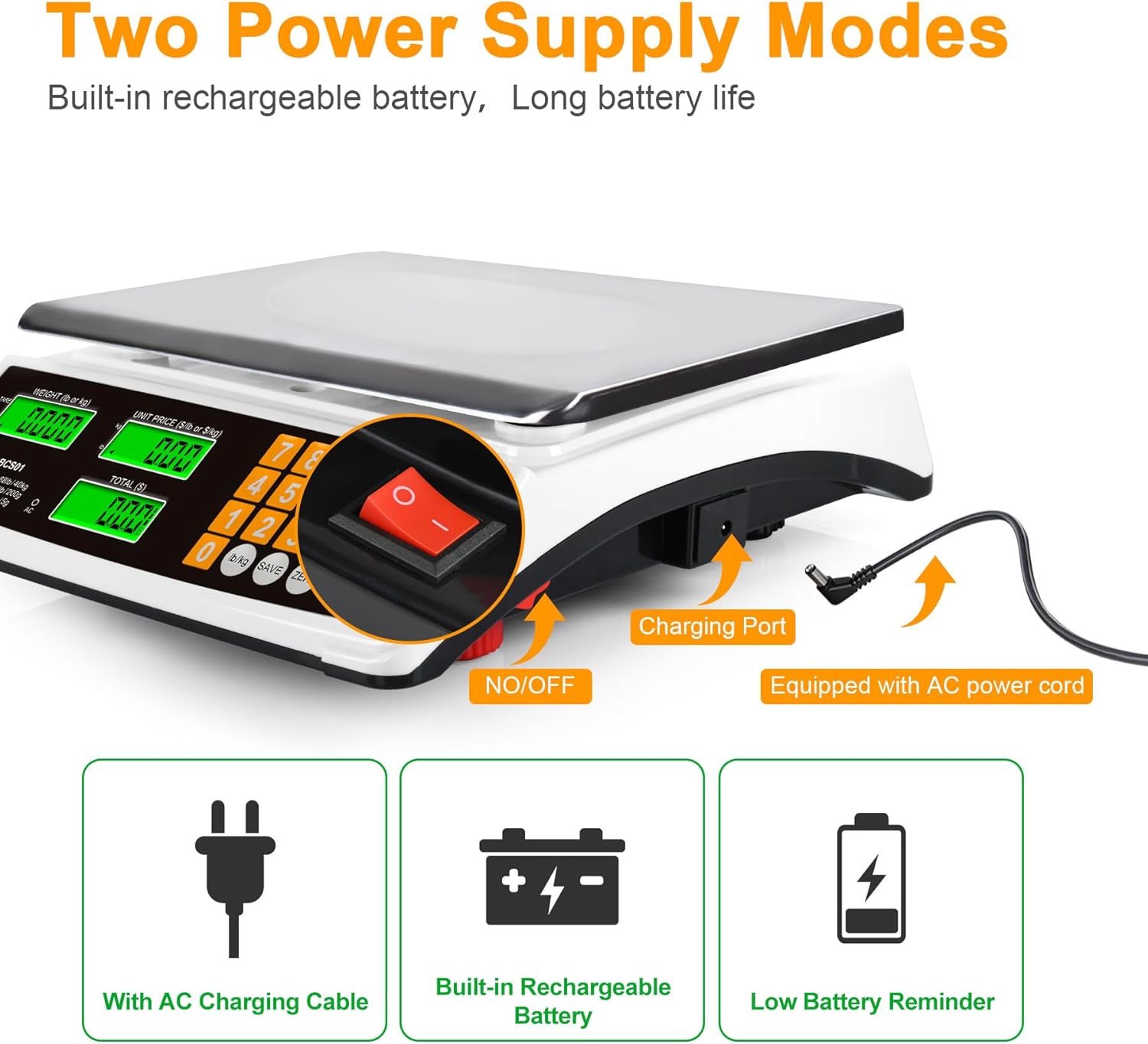 Price Computing Scale Bundle with BROMECH Commercial Kitchen Scale