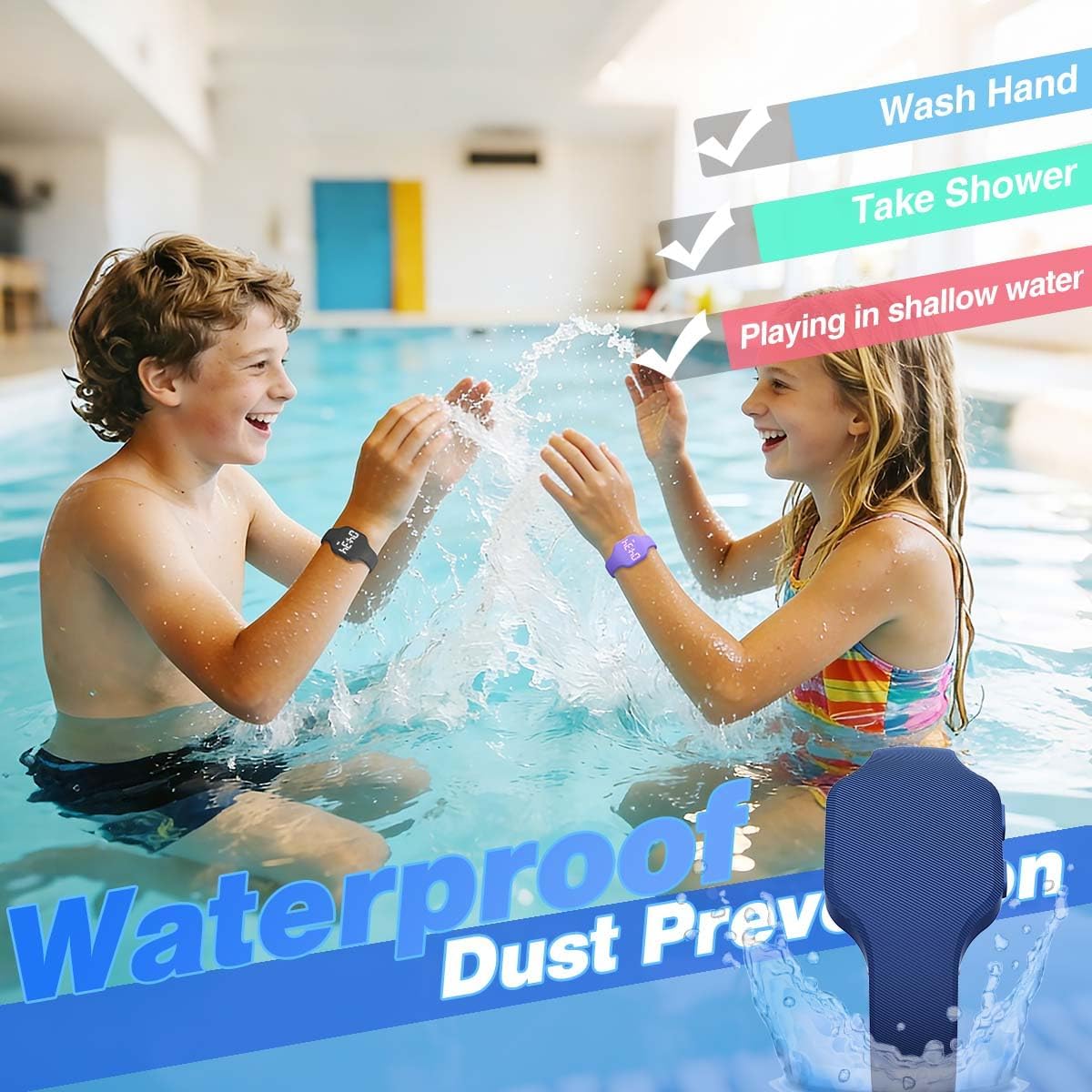 Kids Led Activity Tracker Tracker Watch for Ages 5-15, No App Required, Digital Sport Wristwatch, Waterproof, Pedometer, Alarm Clock, Silicone Strap, for Teens Children Students Boys Girls