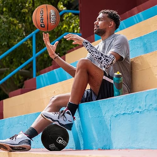 Miniatura 4 de AND1 The Legend - Balón de baloncesto de goma, tamaño oficial 29.5, se vende desinflado (bomba no incluida), talla 7