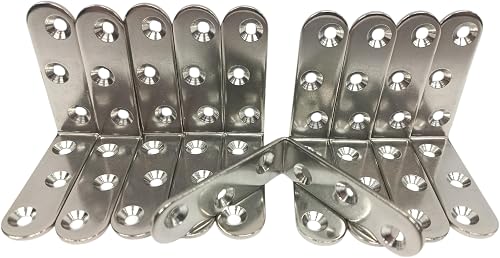 Fixadeck - Lot de 50 cavaliers inox A4 pour bois exotique + vis A4