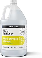 Clean Revolution Lemon & Herbs Multi-Surface Cleaner Refill - Non-Toxic Eco-Friendly Plant-Based 128oz Gallon
