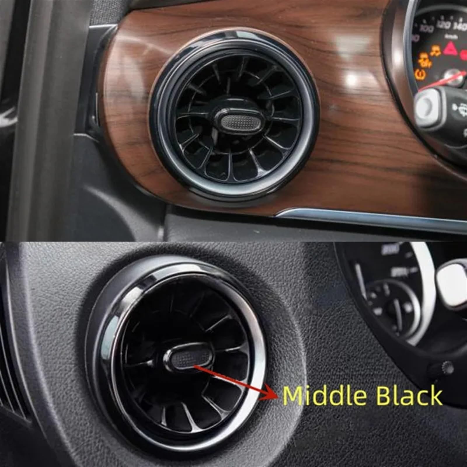 Lüftungsdüse Armaturenbrett Für Mercedes Vito W447 - Linke Seite Schwarz