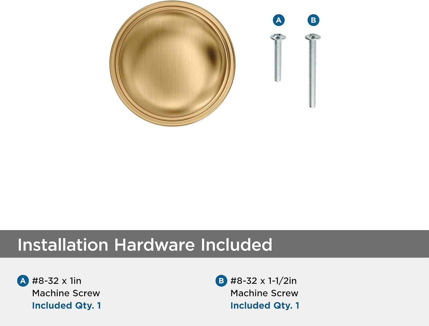 Amerock Enlivity 1-1/4 inch (32mm) Diameter Champagne Bronze Cabinet Knob, BP37720CZ