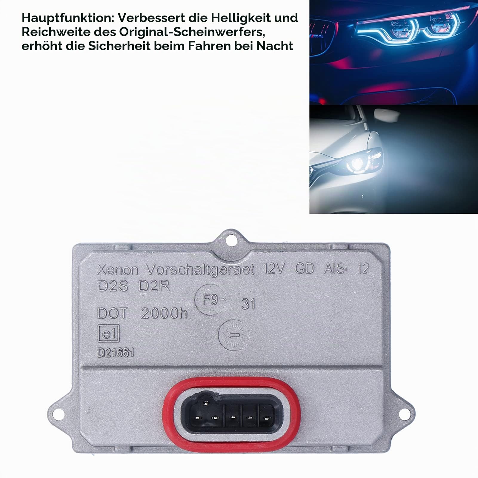 Scheinwerfermodul, Scheinwerfermodul 5dv 008 290-00 D2s D2r Xenon Verstecktes Gerät Lebensdauer 5000h 12v 35w IP65 Wasserdicht Aluminiumlegierung Ersatz für Sport 2006