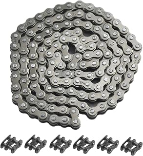 25 Drive Chain 132 Link + Master Link for Razor MX500 MX650 SX350 SX500 SX650 Rocket Bike Electric Off-Road Motocross #25 Roller Chain 132L for Mini Moto 50cc XRF50 Dirt Bike Heavy Duty Parts