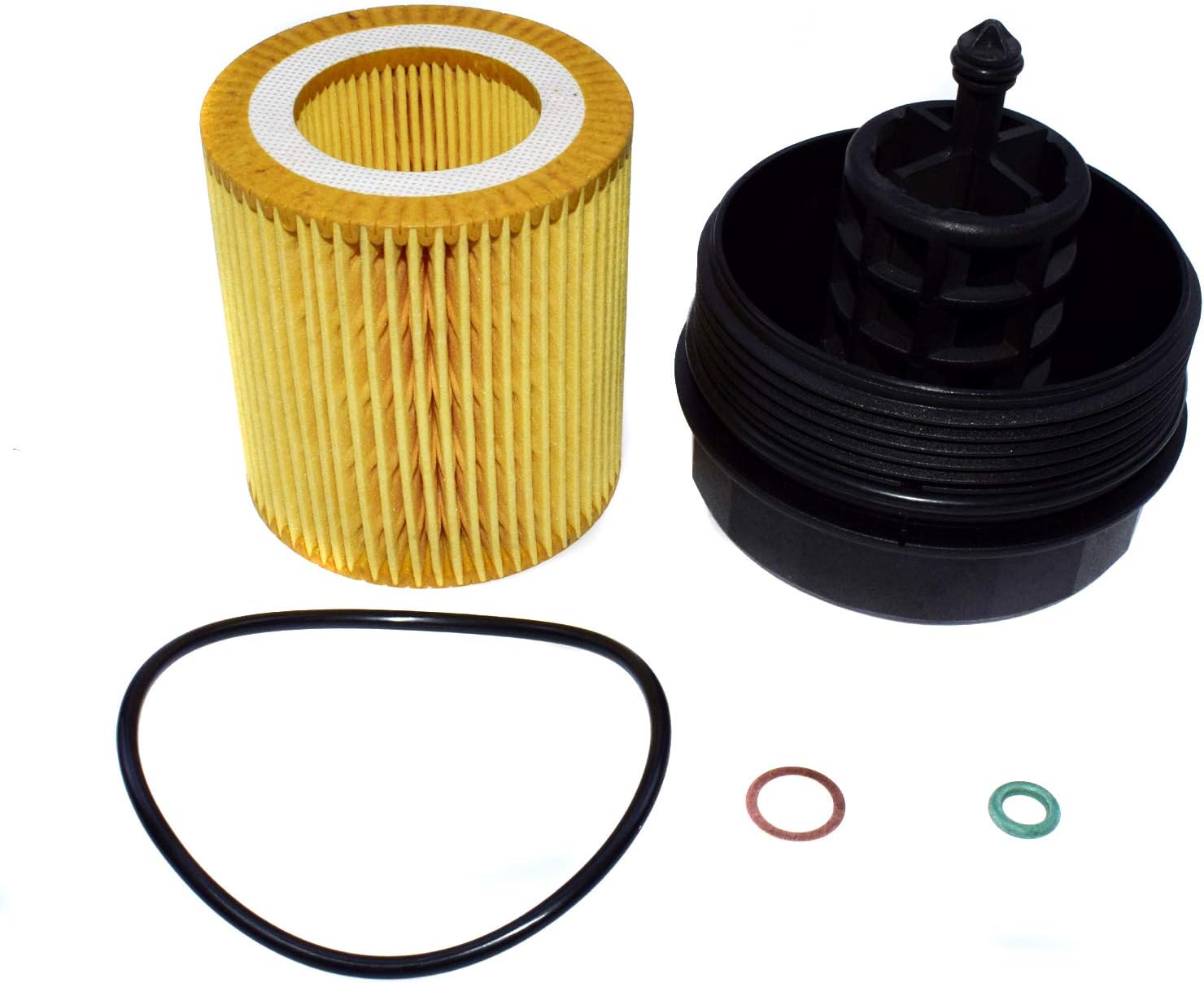 Oil Filter + Housing Cover Cap For BMW 320i 428i 528i 535i 640i M3 M4 X3 X4 X5 11427525334
