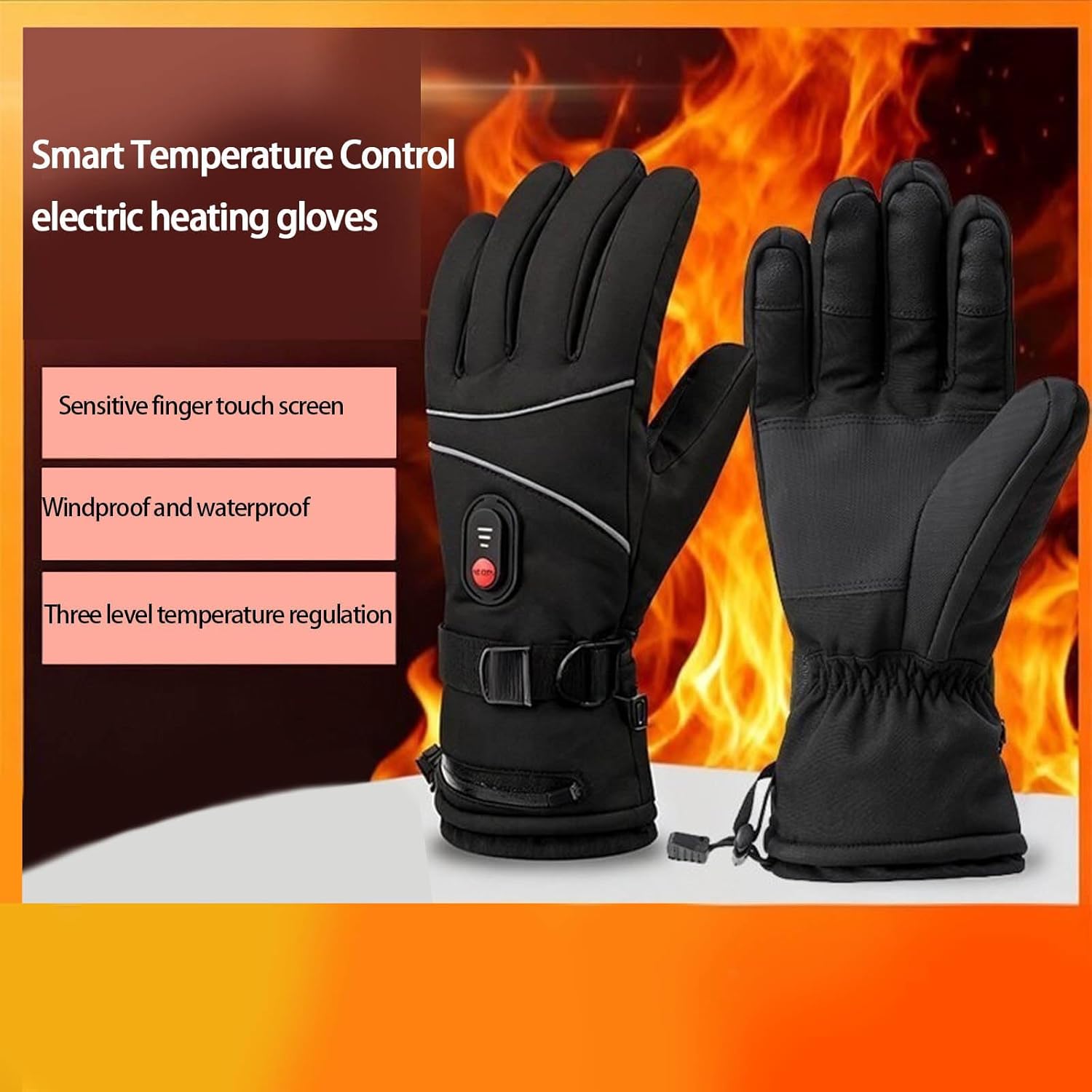 Thermal Gloves for Skiing Camping Motorcycle Riding with Function USB Powered Winter Gloves