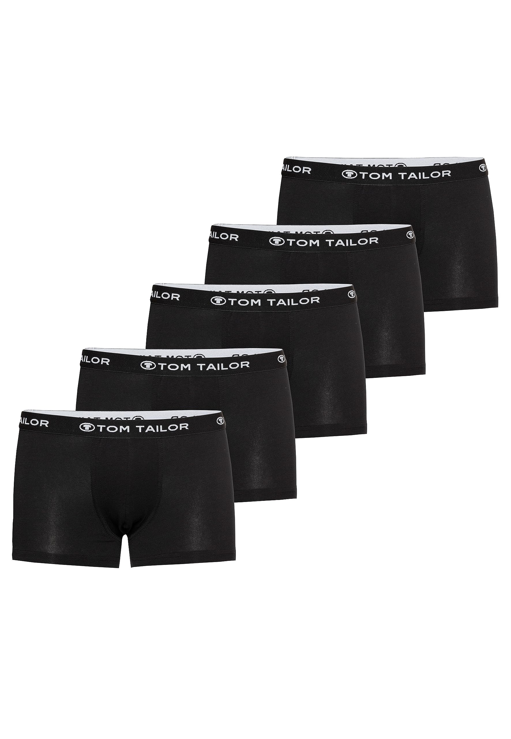 TOM TAILOR Boxershorts Herren 5er Pack Unterhosen – Herrenunterwäsche Gr. S - 3XL