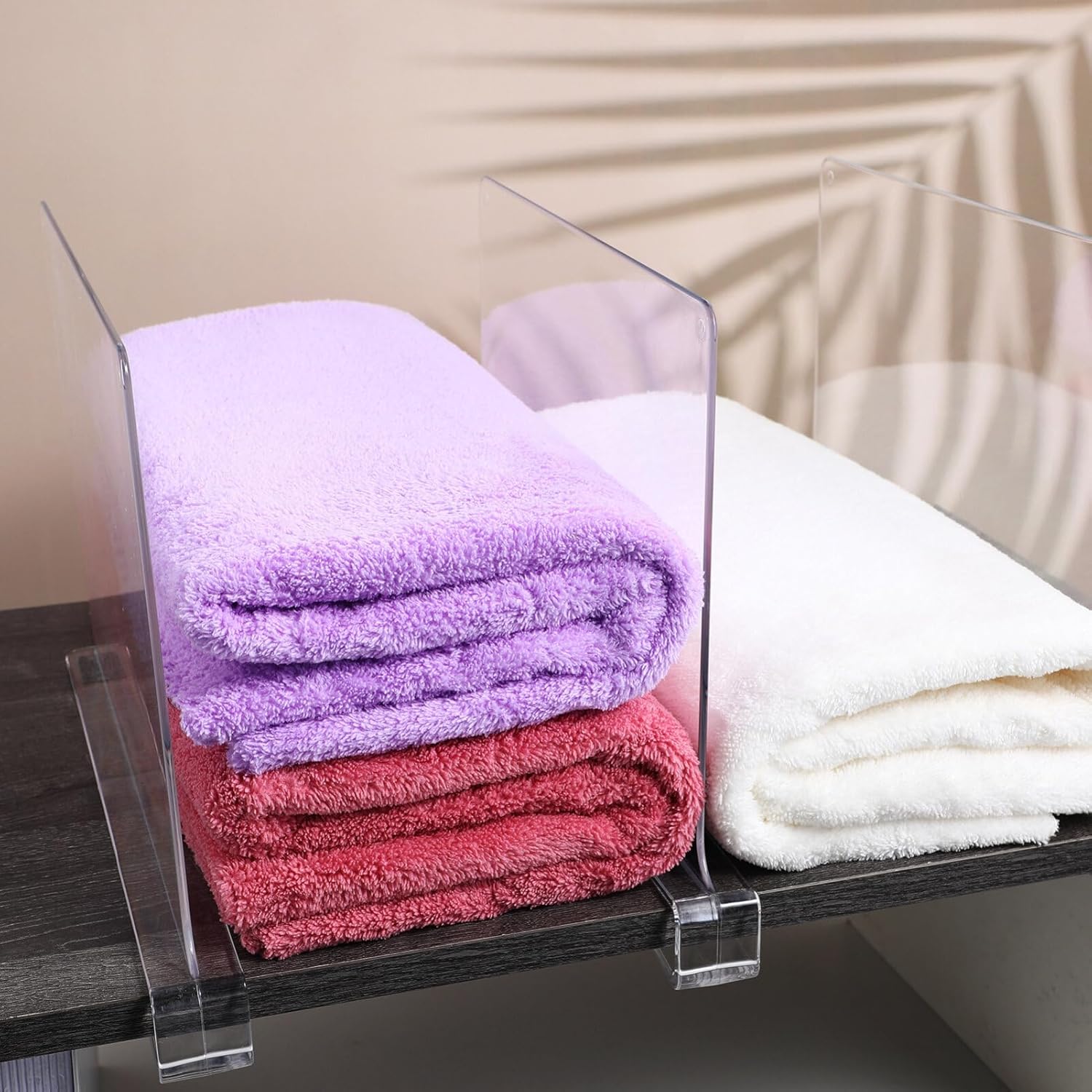 Alipis 6pcs Closet Shelf Dividers Organizers for Clothes and Accessories Easy to Use Shelf Separators for Cabinets Bookcases and Closets Material