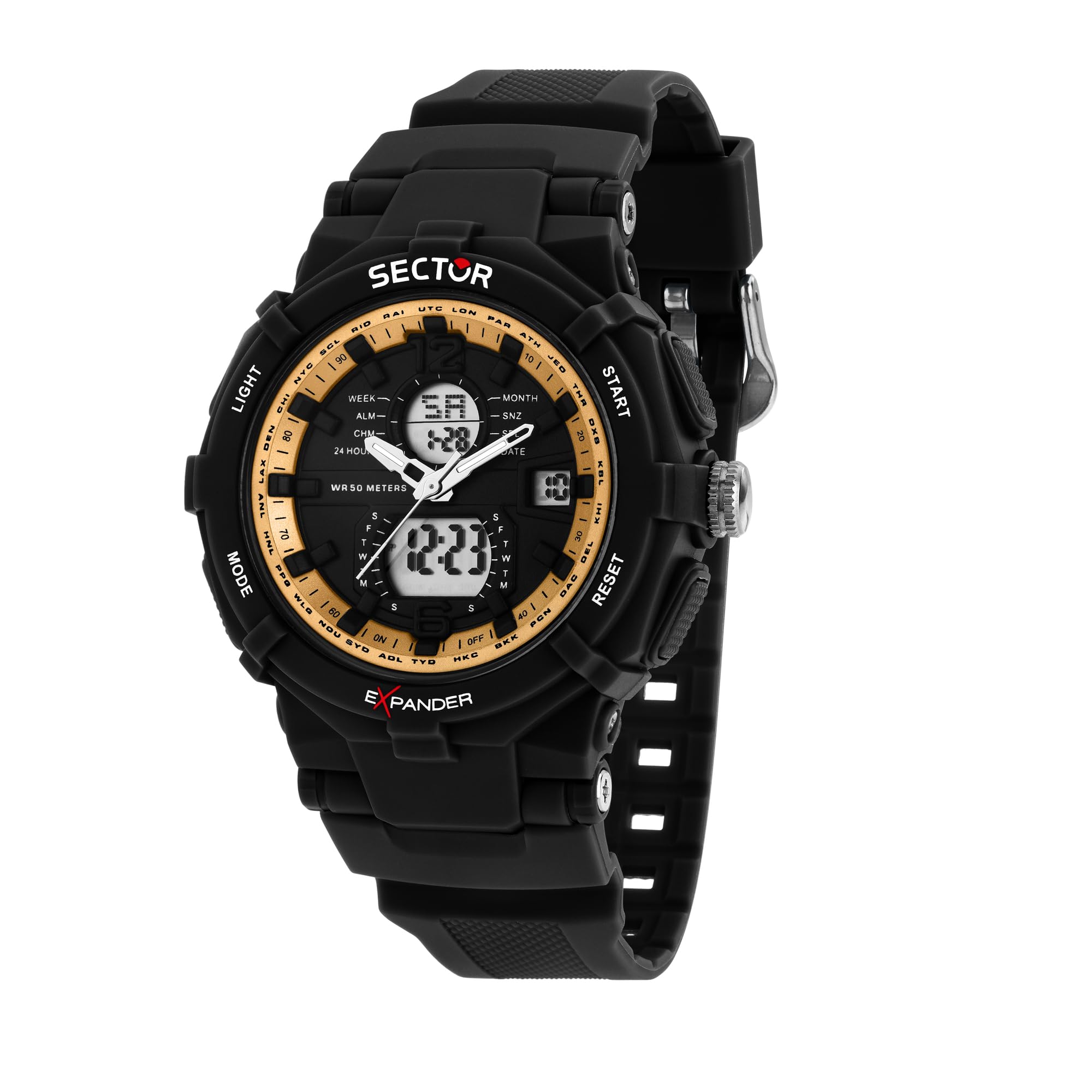 Sector No Limits Orologio Uomo, Collezione Ex-09, Anadigitale, 50 mm - R3251296003