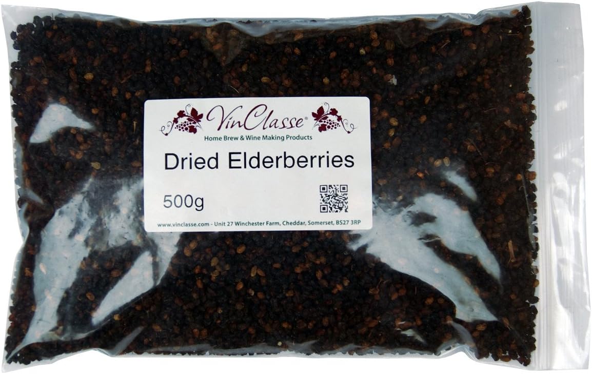 Dried Elderberries - 500g Bag