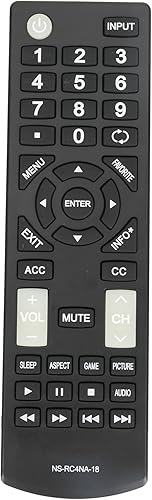 NS-RC4NA-18 - Mando a distancia de TV Insignia reemplazado para NS-50D510NA17 NS-50D510NA19 NS-32D311MX17 NS-40D420NA18 NS-49D420NA18 NS-32D311NA17